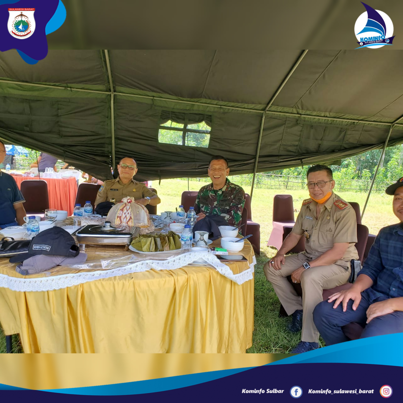 Kepala Dinas Kominfopers Sulbar, Safaruddin pada acara Silaturahmi, Kearifan Lokal, dan Profesional yang dilaksanakan di Makorem 142 Tatag