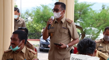 rapat perdana pasca gempa bumi mengguncang Majene-Mamuju, Sulbar, 15 Juni 2021