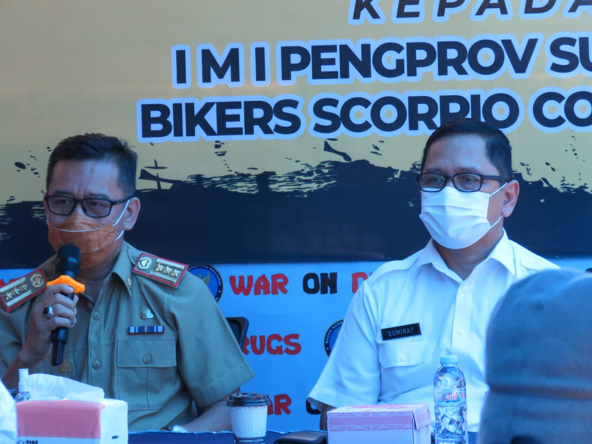 Informasi dan Edukasi melalui Talkshow/Tatap Muka kepada IMI Pengprov Sulbar dan Bikers Scorpio Community