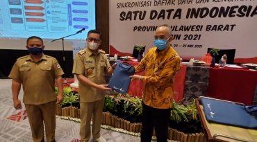 Sinkronisasi Satu Data Indonesia Provinsi Sulbar tahun 2021