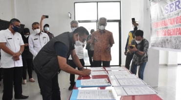 Rekonstruksi Rampung, Pelayanan Pada Dinas Kominfopers Kembali Normal