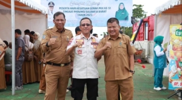 Menghadiri  Puncak Peringatan HKG PKK Tingkat Provinsi Sulawesi Barat
