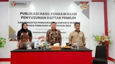 Acara Publikasi Hasil Pengawasan Penyusunan Daftar Pemilih dan Persiapan Pengawasan Kampanye di Media