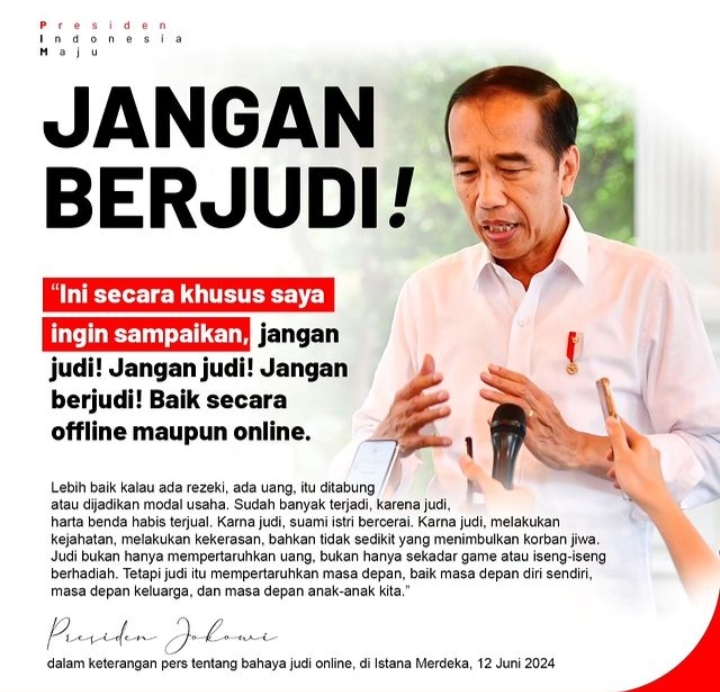 Atas Arahan Presiden Jokowi Tentang Bahaya Judi Online, Ini Perintah  Pj Bahtiar Kepada ASN Sulbar