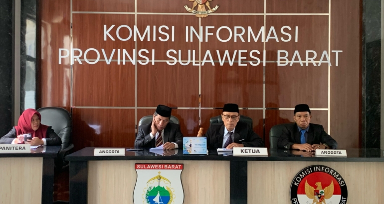 Agenda Pembacaan Putusan, Tiga Sengketa Informasi Dinyatakan Gugur oleh KI Sulbar