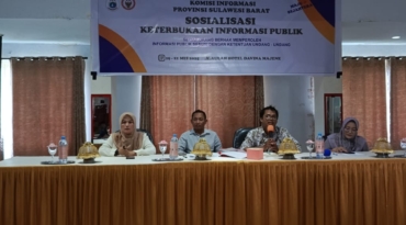 Hari Kedua, Sosialisasi KIP di Majene Hadirkan Sejumlah Narasumber Ahli Dibidangnya