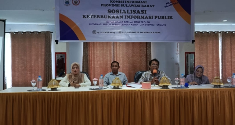 Hari Kedua, Sosialisasi KIP di Majene Hadirkan Sejumlah Narasumber Ahli Dibidangnya