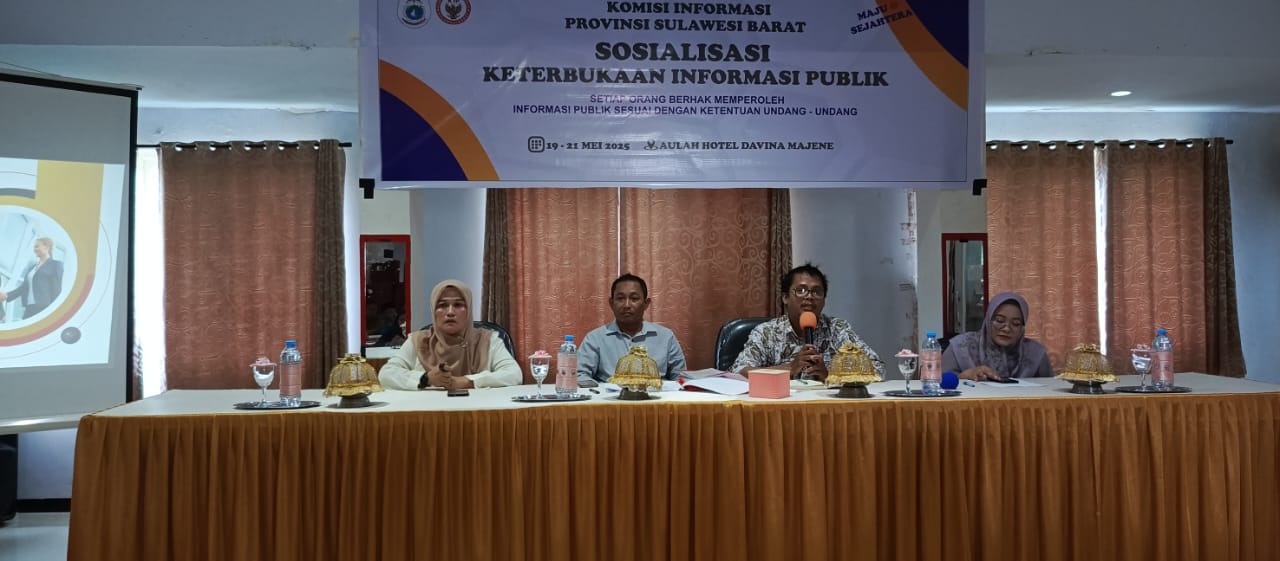 Hari Kedua, Sosialisasi KIP di Majene Hadirkan Sejumlah Narasumber Ahli Dibidangnya