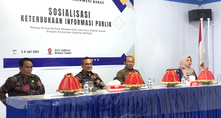 Kominfo Sulbar Kolaborasi KI Gencar Sosialisasikan KIP, Kali ini di Kabupaten Mateng