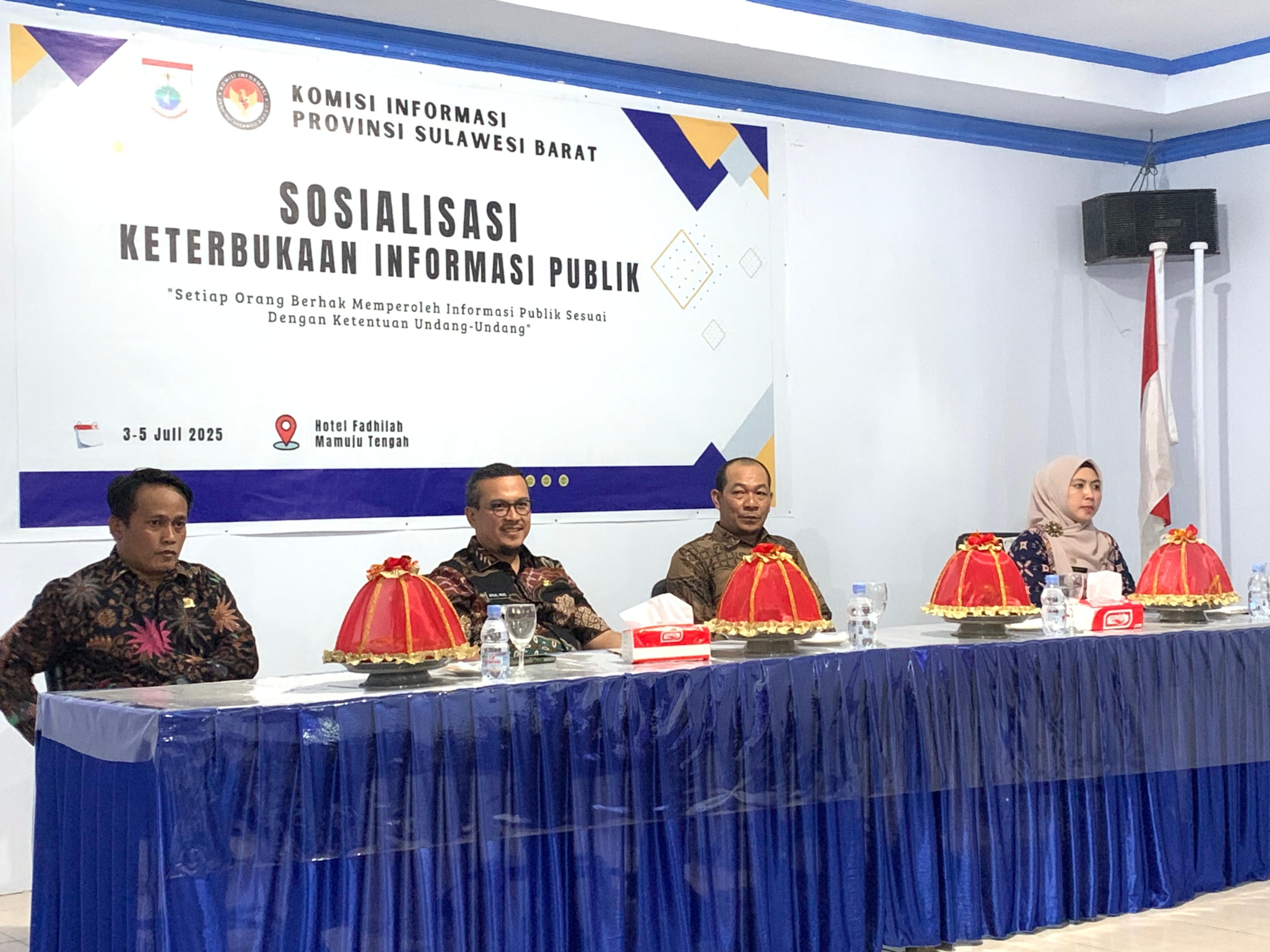 Kominfo Sulbar Kolaborasi KI Gencar Sosialisasikan KIP, Kali ini di Kabupaten Mateng
