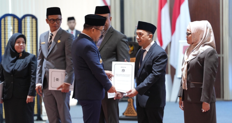Gubernur SDK Tunjuk Muhammad Ridwan Djafar sebagai Plt Kepala Dinas Kominfo SP Sulbar