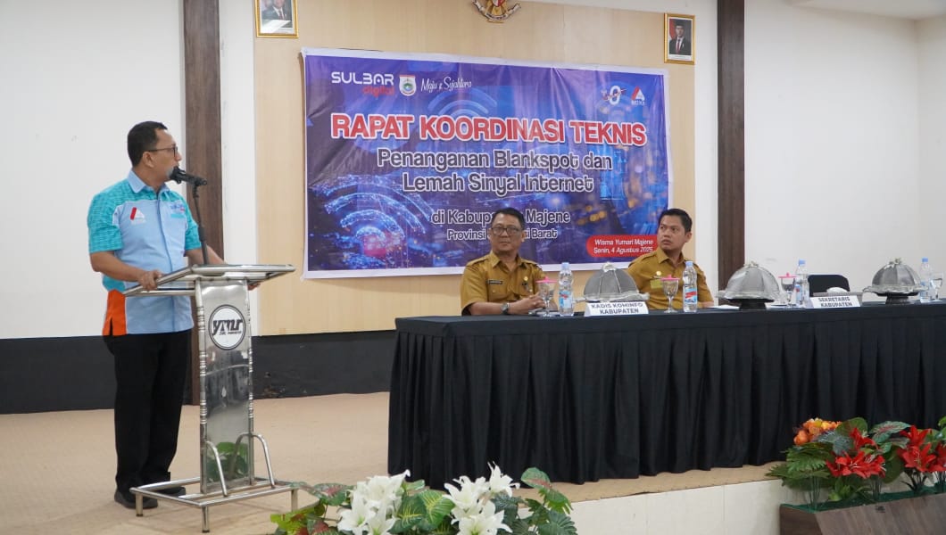 Penanganan Blankspot Internet di Majene, Kominfo Sulbar Sasar 15 Titik untuk Bantuan Jaringan Internet